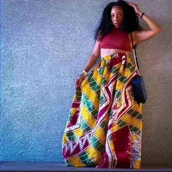 Ankle Length Pleated Skirt - Picture 3 of 4